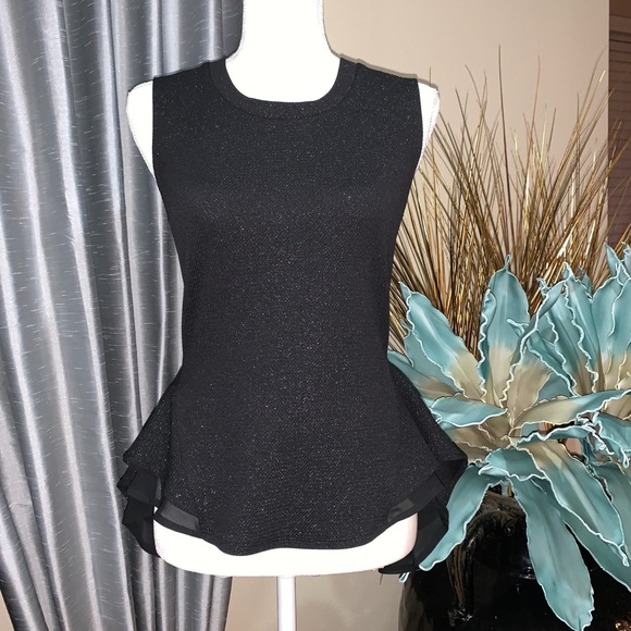 Mimi Chica sparkly black sleeveless top - Picture 2 of 15